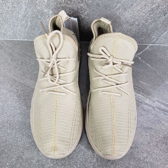 AKADEMIKS Shoes Mens 8 M Beige Fit 2.0 Knit Jogger Sneakers Trendy Stylish - Picture 4 of 13